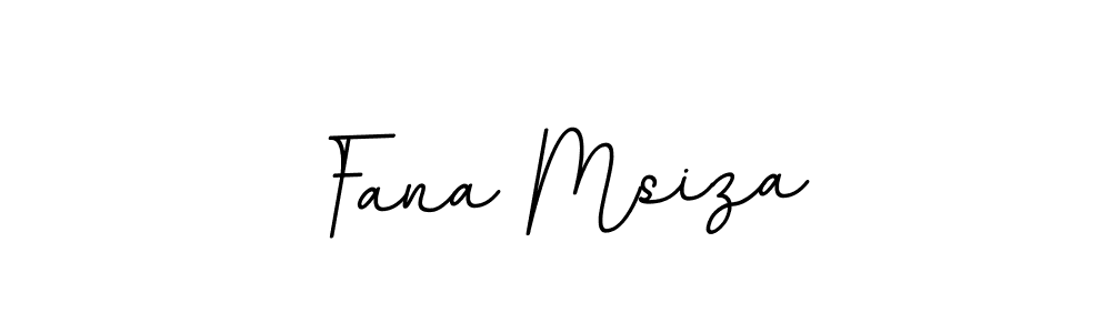 How to make Fana Msiza name signature. Use BallpointsItalic-DORy9 style for creating short signs online. This is the latest handwritten sign. Fana Msiza signature style 11 images and pictures png