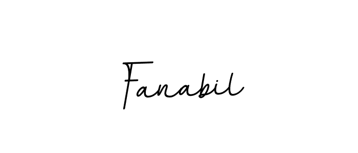 Design your own signature with our free online signature maker. With this signature software, you can create a handwritten (BallpointsItalic-DORy9) signature for name Fanabil. Fanabil signature style 11 images and pictures png