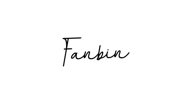 Design your own signature with our free online signature maker. With this signature software, you can create a handwritten (BallpointsItalic-DORy9) signature for name Fanbin. Fanbin signature style 11 images and pictures png