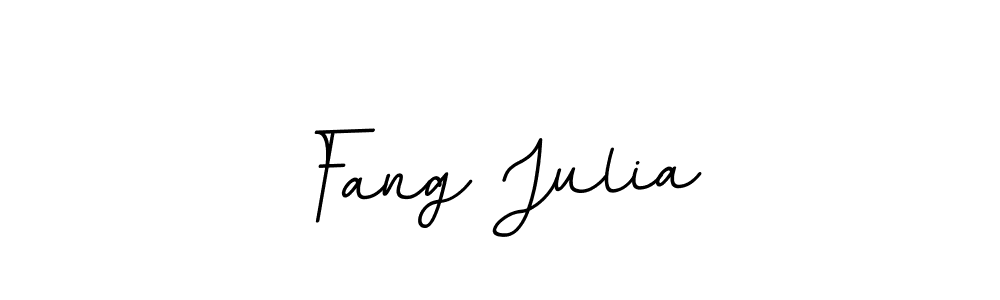 Use a signature maker to create a handwritten signature online. With this signature software, you can design (BallpointsItalic-DORy9) your own signature for name Fang Julia. Fang Julia signature style 11 images and pictures png