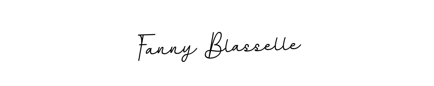 Make a beautiful signature design for name Fanny Blasselle. With this signature (BallpointsItalic-DORy9) style, you can create a handwritten signature for free. Fanny Blasselle signature style 11 images and pictures png
