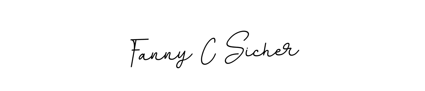 It looks lik you need a new signature style for name Fanny C Sicher. Design unique handwritten (BallpointsItalic-DORy9) signature with our free signature maker in just a few clicks. Fanny C Sicher signature style 11 images and pictures png