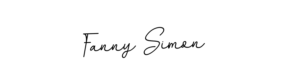 Make a beautiful signature design for name Fanny Simon. With this signature (BallpointsItalic-DORy9) style, you can create a handwritten signature for free. Fanny Simon signature style 11 images and pictures png
