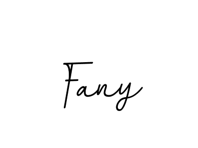 How to make Fany name signature. Use BallpointsItalic-DORy9 style for creating short signs online. This is the latest handwritten sign. Fany signature style 11 images and pictures png