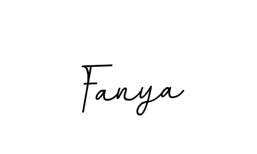 Make a beautiful signature design for name Fanya. With this signature (BallpointsItalic-DORy9) style, you can create a handwritten signature for free. Fanya signature style 11 images and pictures png