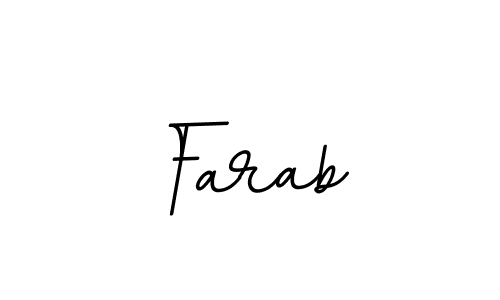 Design your own signature with our free online signature maker. With this signature software, you can create a handwritten (BallpointsItalic-DORy9) signature for name Farab. Farab signature style 11 images and pictures png