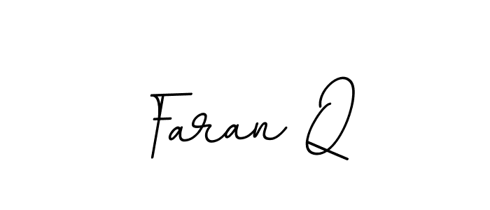 Use a signature maker to create a handwritten signature online. With this signature software, you can design (BallpointsItalic-DORy9) your own signature for name Faran Q. Faran Q signature style 11 images and pictures png