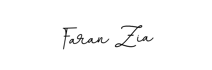How to make Faran Zia name signature. Use BallpointsItalic-DORy9 style for creating short signs online. This is the latest handwritten sign. Faran Zia signature style 11 images and pictures png