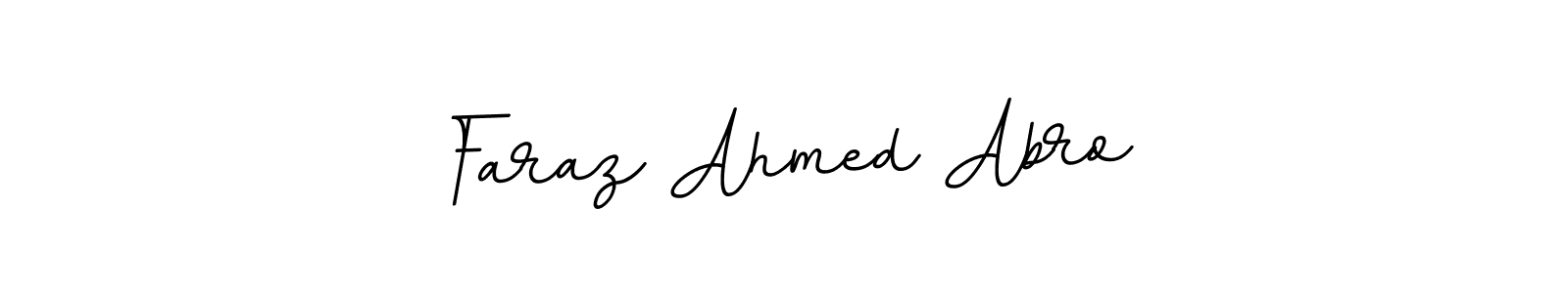 How to make Faraz Ahmed Abro name signature. Use BallpointsItalic-DORy9 style for creating short signs online. This is the latest handwritten sign. Faraz Ahmed Abro signature style 11 images and pictures png