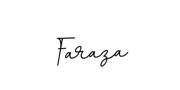 Use a signature maker to create a handwritten signature online. With this signature software, you can design (BallpointsItalic-DORy9) your own signature for name Faraza. Faraza signature style 11 images and pictures png