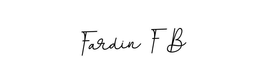 This is the best signature style for the Fardin F B name. Also you like these signature font (BallpointsItalic-DORy9). Mix name signature. Fardin F B signature style 11 images and pictures png
