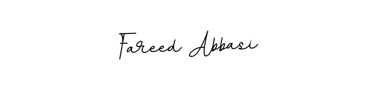 How to make Fareed Abbasi name signature. Use BallpointsItalic-DORy9 style for creating short signs online. This is the latest handwritten sign. Fareed Abbasi signature style 11 images and pictures png
