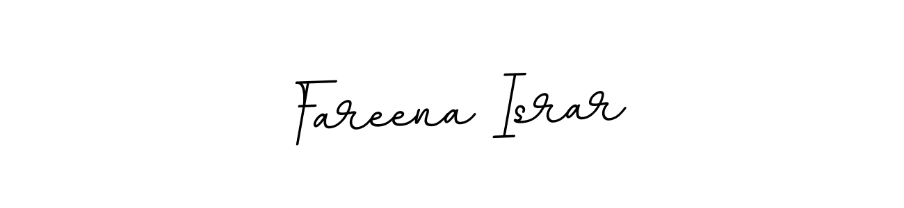 It looks lik you need a new signature style for name Fareena Israr. Design unique handwritten (BallpointsItalic-DORy9) signature with our free signature maker in just a few clicks. Fareena Israr signature style 11 images and pictures png
