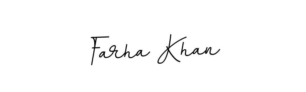 Use a signature maker to create a handwritten signature online. With this signature software, you can design (BallpointsItalic-DORy9) your own signature for name Farha Khan. Farha Khan signature style 11 images and pictures png