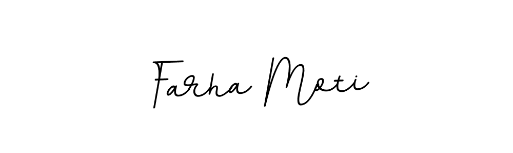 You should practise on your own different ways (BallpointsItalic-DORy9) to write your name (Farha Moti) in signature. don't let someone else do it for you. Farha Moti signature style 11 images and pictures png