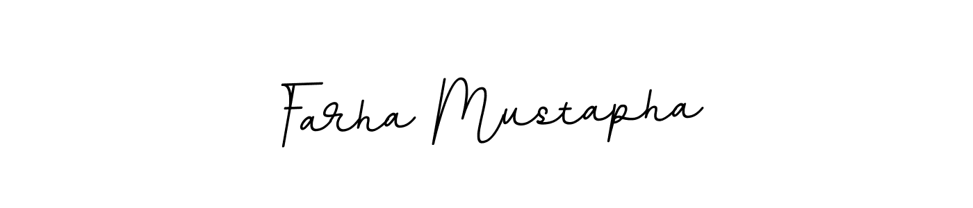 Farha Mustapha stylish signature style. Best Handwritten Sign (BallpointsItalic-DORy9) for my name. Handwritten Signature Collection Ideas for my name Farha Mustapha. Farha Mustapha signature style 11 images and pictures png