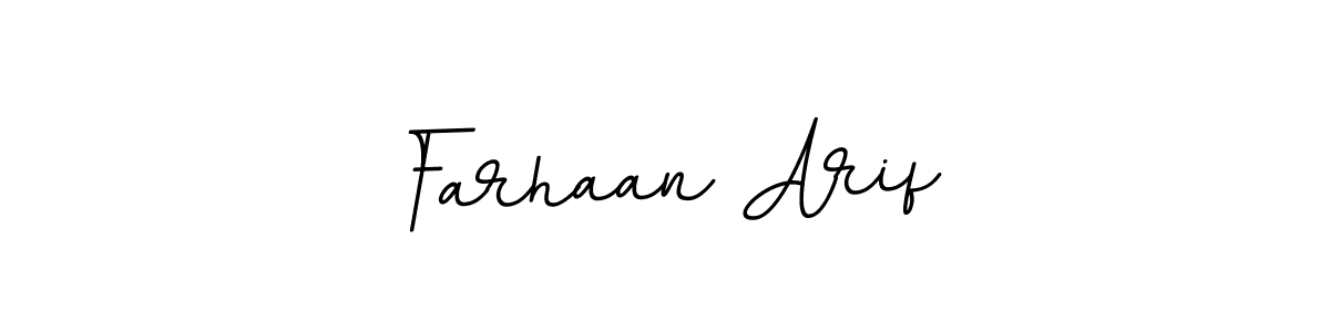 Create a beautiful signature design for name Farhaan Arif. With this signature (BallpointsItalic-DORy9) fonts, you can make a handwritten signature for free. Farhaan Arif signature style 11 images and pictures png
