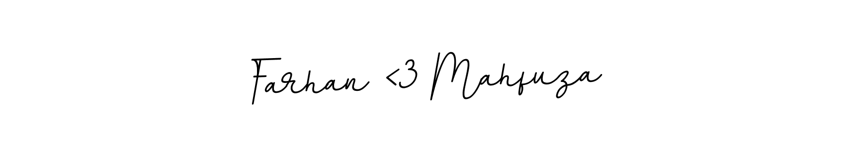 How to make Farhan <3 Mahfuza signature? BallpointsItalic-DORy9 is a professional autograph style. Create handwritten signature for Farhan <3 Mahfuza name. Farhan <3 Mahfuza signature style 11 images and pictures png