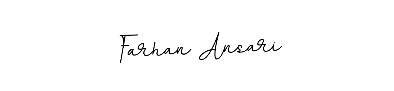 How to make Farhan Ansari name signature. Use BallpointsItalic-DORy9 style for creating short signs online. This is the latest handwritten sign. Farhan Ansari signature style 11 images and pictures png