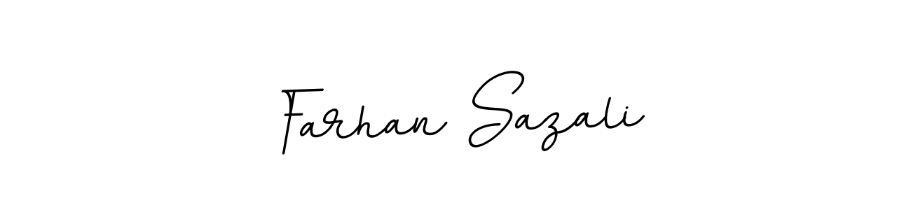Farhan Sazali stylish signature style. Best Handwritten Sign (BallpointsItalic-DORy9) for my name. Handwritten Signature Collection Ideas for my name Farhan Sazali. Farhan Sazali signature style 11 images and pictures png