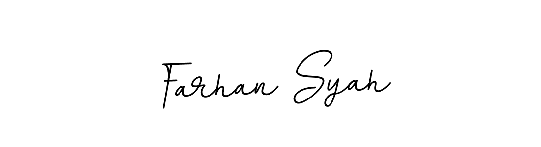 How to make Farhan Syah name signature. Use BallpointsItalic-DORy9 style for creating short signs online. This is the latest handwritten sign. Farhan Syah signature style 11 images and pictures png