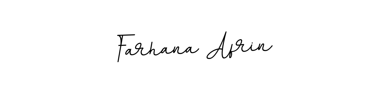 How to make Farhana Afrin name signature. Use BallpointsItalic-DORy9 style for creating short signs online. This is the latest handwritten sign. Farhana Afrin signature style 11 images and pictures png