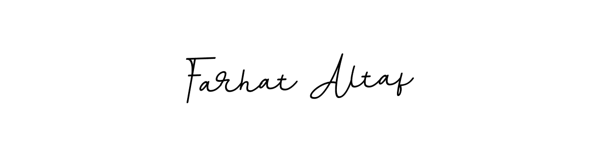 Make a beautiful signature design for name Farhat Altaf. With this signature (BallpointsItalic-DORy9) style, you can create a handwritten signature for free. Farhat Altaf signature style 11 images and pictures png