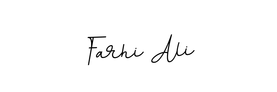Make a beautiful signature design for name Farhi Ali. With this signature (BallpointsItalic-DORy9) style, you can create a handwritten signature for free. Farhi Ali signature style 11 images and pictures png
