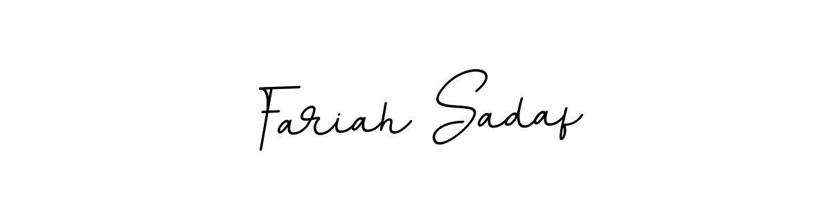 Create a beautiful signature design for name Fariah Sadaf. With this signature (BallpointsItalic-DORy9) fonts, you can make a handwritten signature for free. Fariah Sadaf signature style 11 images and pictures png