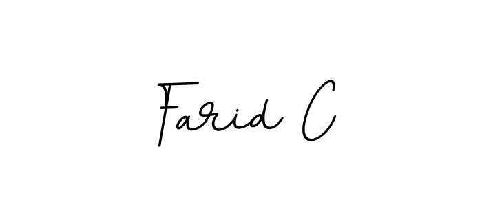 Farid C stylish signature style. Best Handwritten Sign (BallpointsItalic-DORy9) for my name. Handwritten Signature Collection Ideas for my name Farid C. Farid C signature style 11 images and pictures png