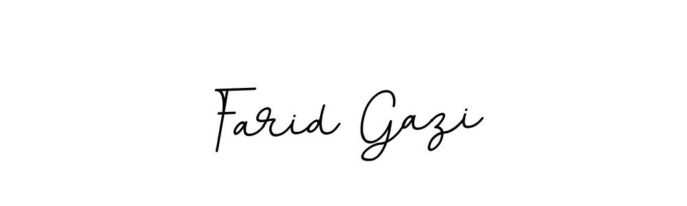 Design your own signature with our free online signature maker. With this signature software, you can create a handwritten (BallpointsItalic-DORy9) signature for name Farid Gazi. Farid Gazi signature style 11 images and pictures png