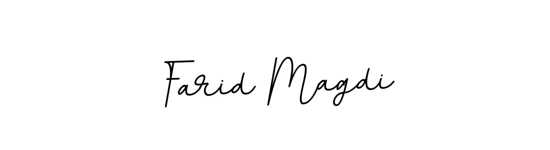 How to make Farid Magdi name signature. Use BallpointsItalic-DORy9 style for creating short signs online. This is the latest handwritten sign. Farid Magdi signature style 11 images and pictures png