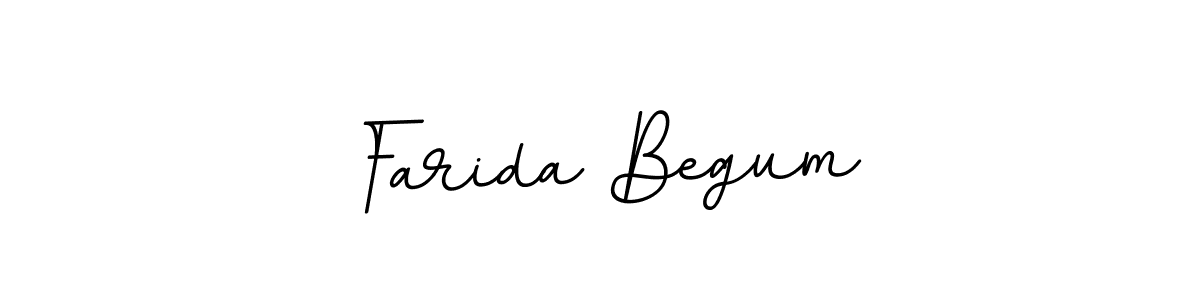 Make a beautiful signature design for name Farida Begum. With this signature (BallpointsItalic-DORy9) style, you can create a handwritten signature for free. Farida Begum signature style 11 images and pictures png