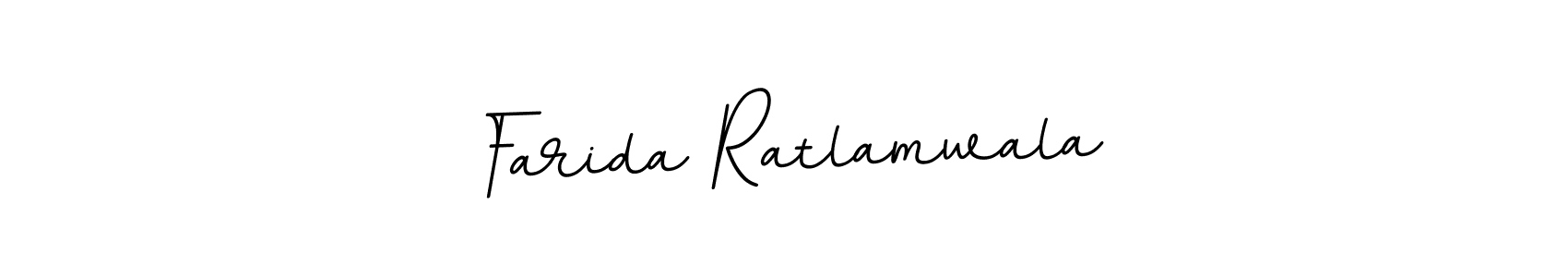 The best way (BallpointsItalic-DORy9) to make a short signature is to pick only two or three words in your name. The name Farida Ratlamwala include a total of six letters. For converting this name. Farida Ratlamwala signature style 11 images and pictures png