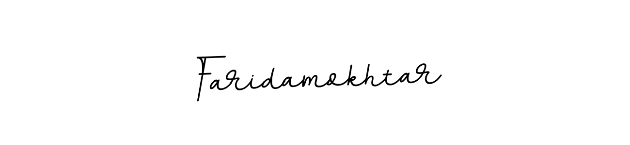 Use a signature maker to create a handwritten signature online. With this signature software, you can design (BallpointsItalic-DORy9) your own signature for name Faridamokhtar. Faridamokhtar signature style 11 images and pictures png