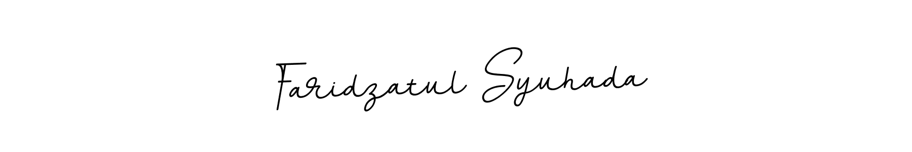 Create a beautiful signature design for name Faridzatul Syuhada. With this signature (BallpointsItalic-DORy9) fonts, you can make a handwritten signature for free. Faridzatul Syuhada signature style 11 images and pictures png