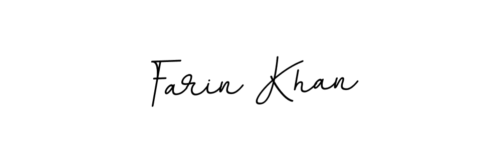 Create a beautiful signature design for name Farin Khan. With this signature (BallpointsItalic-DORy9) fonts, you can make a handwritten signature for free. Farin Khan signature style 11 images and pictures png
