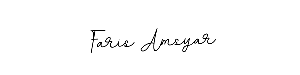 if you are searching for the best signature style for your name Faris Amsyar. so please give up your signature search. here we have designed multiple signature styles  using BallpointsItalic-DORy9. Faris Amsyar signature style 11 images and pictures png