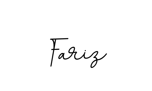 How to make Fariz name signature. Use BallpointsItalic-DORy9 style for creating short signs online. This is the latest handwritten sign. Fariz signature style 11 images and pictures png