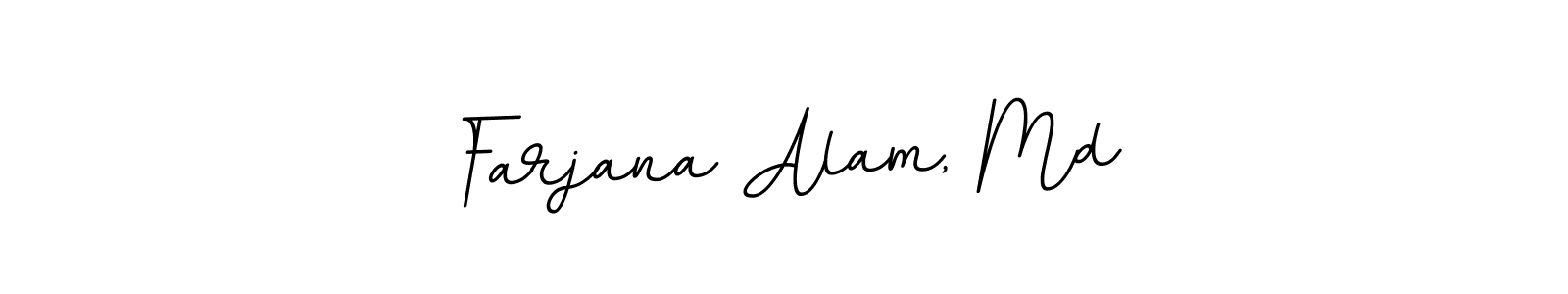 Design your own signature with our free online signature maker. With this signature software, you can create a handwritten (BallpointsItalic-DORy9) signature for name Farjana Alam, Md. Farjana Alam, Md signature style 11 images and pictures png