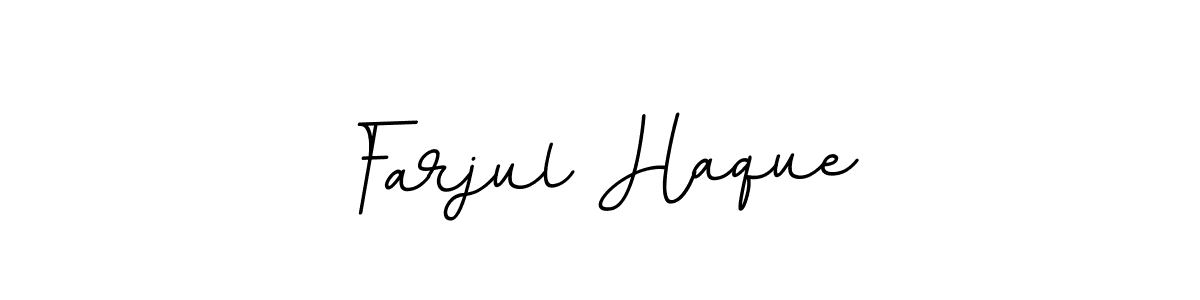 Use a signature maker to create a handwritten signature online. With this signature software, you can design (BallpointsItalic-DORy9) your own signature for name Farjul Haque. Farjul Haque signature style 11 images and pictures png