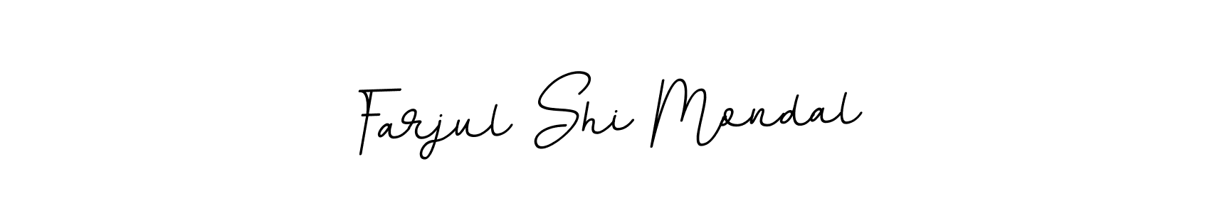 Design your own signature with our free online signature maker. With this signature software, you can create a handwritten (BallpointsItalic-DORy9) signature for name Farjul Shi Mondal. Farjul Shi Mondal signature style 11 images and pictures png