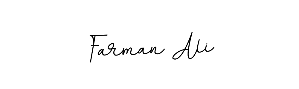 How to make Farman Ali name signature. Use BallpointsItalic-DORy9 style for creating short signs online. This is the latest handwritten sign. Farman Ali signature style 11 images and pictures png