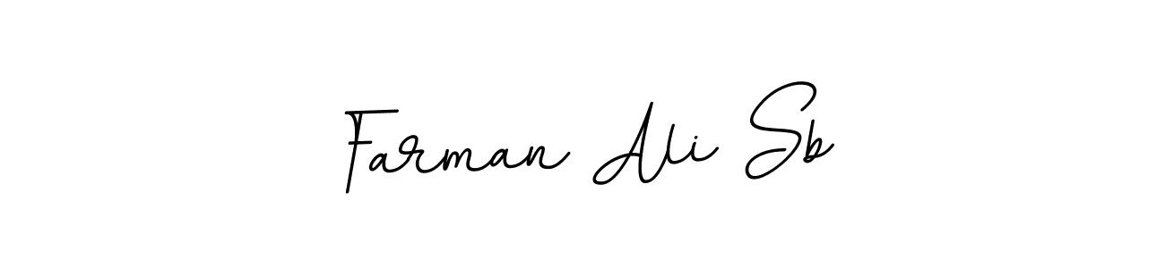 Farman Ali Sb stylish signature style. Best Handwritten Sign (BallpointsItalic-DORy9) for my name. Handwritten Signature Collection Ideas for my name Farman Ali Sb. Farman Ali Sb signature style 11 images and pictures png