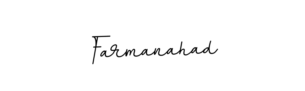 How to make Farmanahad name signature. Use BallpointsItalic-DORy9 style for creating short signs online. This is the latest handwritten sign. Farmanahad signature style 11 images and pictures png