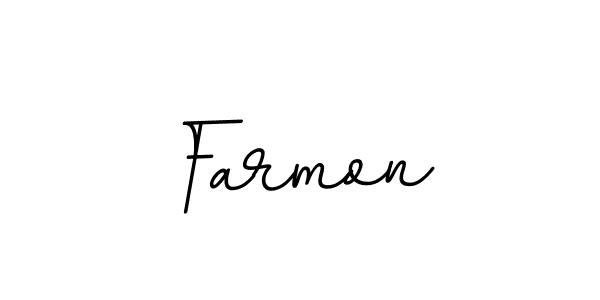 Make a beautiful signature design for name Farmon. With this signature (BallpointsItalic-DORy9) style, you can create a handwritten signature for free. Farmon signature style 11 images and pictures png
