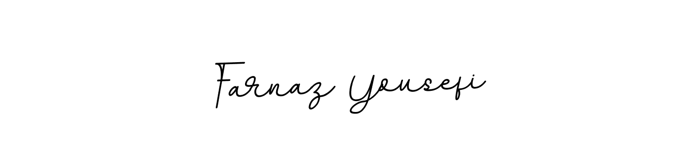 Make a beautiful signature design for name Farnaz Yousefi. With this signature (BallpointsItalic-DORy9) style, you can create a handwritten signature for free. Farnaz Yousefi signature style 11 images and pictures png