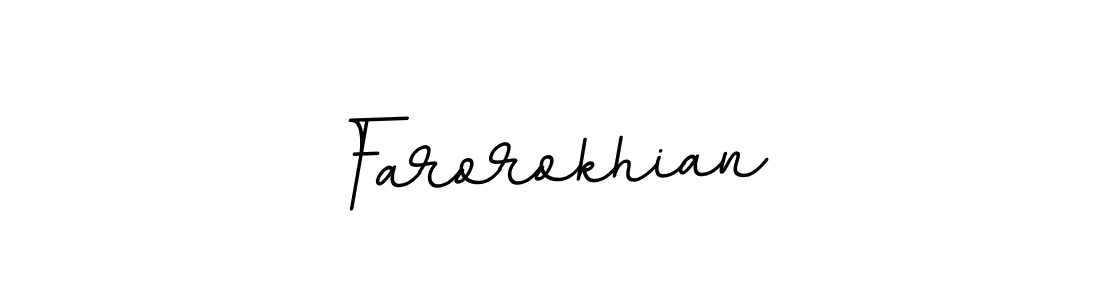 if you are searching for the best signature style for your name Farorokhian. so please give up your signature search. here we have designed multiple signature styles  using BallpointsItalic-DORy9. Farorokhian signature style 11 images and pictures png