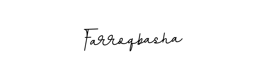 How to make Farroqbasha name signature. Use BallpointsItalic-DORy9 style for creating short signs online. This is the latest handwritten sign. Farroqbasha signature style 11 images and pictures png