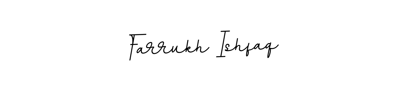 Farrukh Ishfaq stylish signature style. Best Handwritten Sign (BallpointsItalic-DORy9) for my name. Handwritten Signature Collection Ideas for my name Farrukh Ishfaq. Farrukh Ishfaq signature style 11 images and pictures png